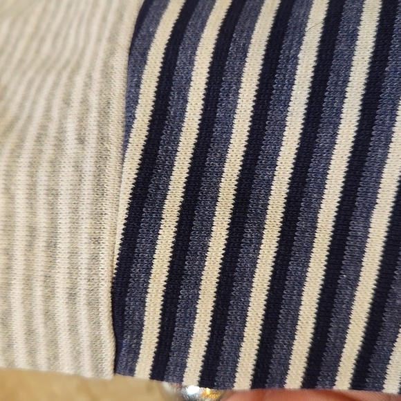 NWT Eize Van Der Veen Multi-Colored Striped Patchwork Tricot Oversized Shawl - Picture 7 of 9